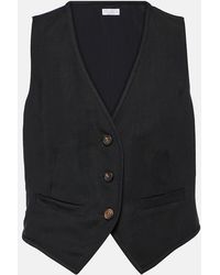 Brunello Cucinelli - Single-Breasted Vest - Lyst