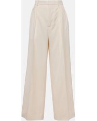 Wardrobe NYC - Pantalon ample a taille haute en laine - Lyst