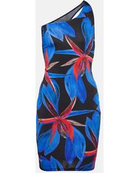 Louisa Ballou - Plunge One-shoulder Minidress - Lyst