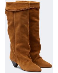 Isabel Marant - Elita Suede Knee-High Boots - Lyst