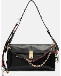 Prada - Soft Sound Large Leather Shoulder Bag - Lyst