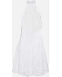 Roberta Einer - Sleek Halterneck Knit Minidress - Lyst