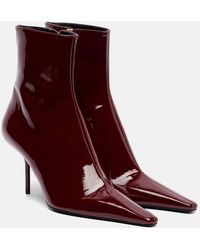 Victoria Beckham - 75 Patent Leather Ankle Boots - Lyst