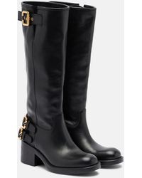 Chloé - Dakota Leather Biker Boots - Lyst