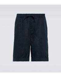 Canali - Linen Bermuda Shorts - Lyst