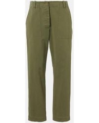 The Row - Gerade Mid-Rise-Hose Vendula Aus Baumwolle - Lyst