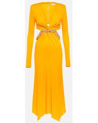 Rebecca Vallance - Phoenix Cutout Jersey Midi Dress - Lyst