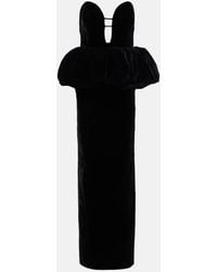 The New Arrivals Ilkyaz Ozel - Lia Peplum Silk Gown - Lyst