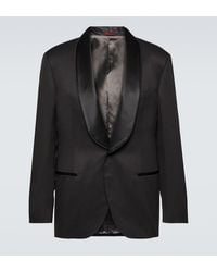 Brunello Cucinelli - Single-Breasted Silk Tuxedo Jacket - Lyst