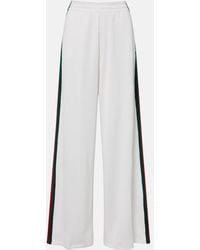Gucci - Web Stripe Jersey Sweatpants - Lyst