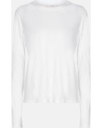 The Row - Shermann Cotton-jersey Top - Lyst