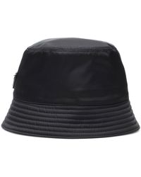 Prada Cappello da pescatore in nylon - Nero