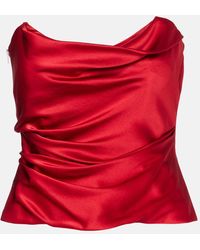 The Sei - Bustier-Top Aus Seiden-Charmeuse - Lyst