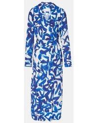 Dries Van Noten - Printed Wrap Coat - Lyst