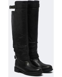 Jimmy Choo - Biker Leather Knee-High Boots - Lyst