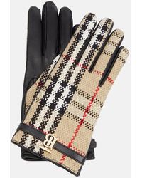 Burberry - Victoria Tweed Gloves - Lyst