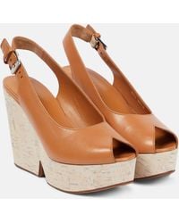Robert Clergerie - Dylan Slingback Wedge Pumps - Lyst