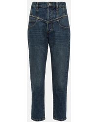 Isabel Marant - High-Rise Straight Jeans - Lyst