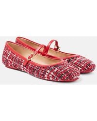 Gianvito Rossi - Carla Boucle Mary Jane Flats - Lyst
