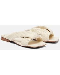Bottega Veneta - Riva Intrecciato Leather Sandals - Lyst