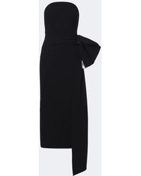 Roland Mouret - Draped Strapless Crepe Cocktail Dress - Lyst