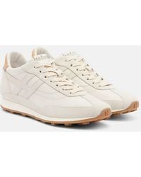 Hogan - Athletic Suede And Leather Sneakers - Lyst