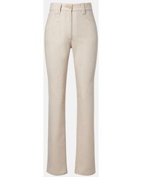 KHAITE - Callum Wool And Cashmere Straight Pants - Lyst