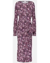 Isabel Marant - Lissy Printed Jersey Midi Dress - Lyst