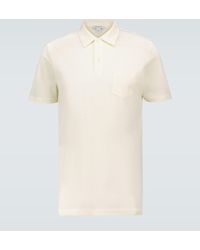 Sunspel Poloshirt Riviera aus Baumwolle - Weiß