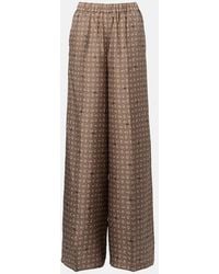Max Mara - Silk Trousers - Lyst