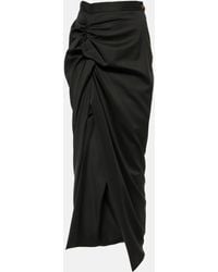 Vivienne Westwood - Panther Wool Maxi Skirt - Lyst