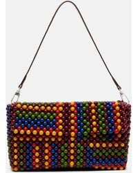STAUD - Timmy Small Beaded Shoulder Bag - Lyst