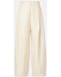 The Row - Kolina Silk Wide-Leg Pants - Lyst