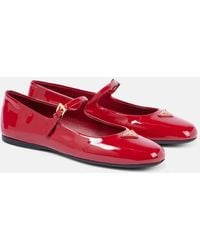Prada - Bailarinas Mary Jane De Charol Con Logo - Lyst
