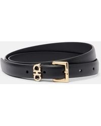 Ferragamo - Gancini Leather Belt - Lyst