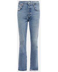 Agolde - High-Rise Straight Jeans Riley - Lyst