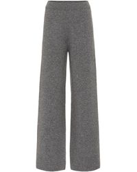 JOSEPH Pantalon en laine et cachemire - Gris