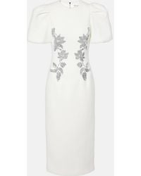 Rebecca Vallance - Bridal Lucilla Embellished Midi Dress - Lyst