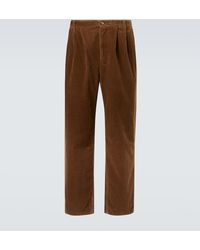 Saint Laurent - Pantalon Ample En Velours Cotele De Coton - Lyst