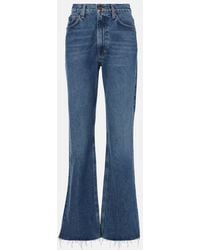 Agolde - Leena Mid-Rise Straight Jeans - Lyst