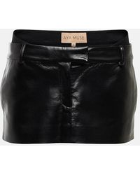 AYA MUSE - Oloma Faux Leather Miniskirt - Lyst
