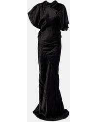 Rick Owens - Seb Draped Satin Gown - Lyst