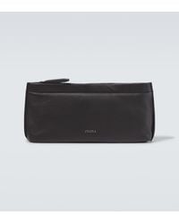 ZEGNA - Secondskin Leather Toiletry Bag - Lyst