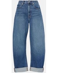 FRAME - The Bubble Barrel-Leg Jeans - Lyst