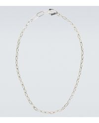 Bottega Veneta Halskette Facet aus Sterlingsilber - Weiß