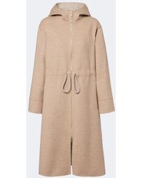 Eleventy - Hooded Wool And Cashmere Coat - Lyst
