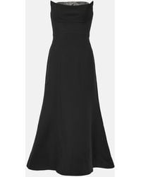 Roland Mouret - Embellished Wool And Silk Midi Dress - Lyst
