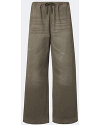 Acne Studios - Cotton Twill Wide-Leg Pants - Lyst
