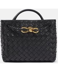 Bottega Veneta - Andiamo Small Leather Tote Bag - Lyst