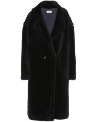 Yves Salomon Meteo Wool Coat - Black